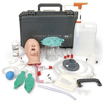 Simulátor pro aspirační laryngoskopii a čištění dýchacích cest dítěte