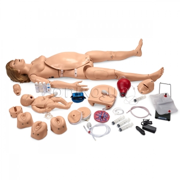 Maternal and Neonatal Birthing Simulator with Newborn