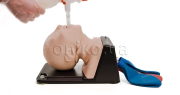 Simulátor pro obnovení průchodnosti dýchacích cest a kryokotyroidotomie u dětí