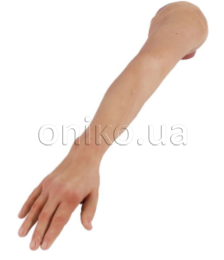 Hyperrealistic IV training arm